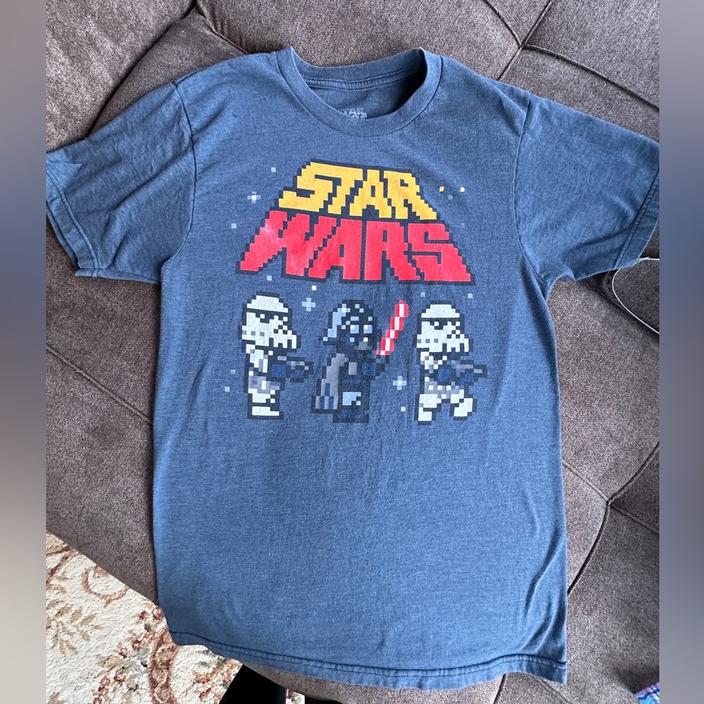 Star Wars Pixel Graphic Adult T-Shirt Size S